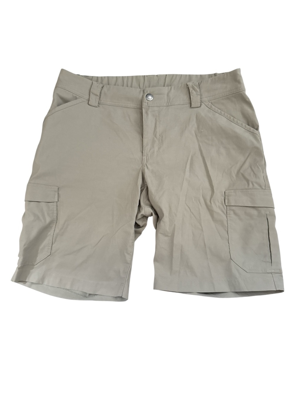 Duluth Trading Co. Women's Dry on the Fly 10" Shorts | Stone Khaki | 12